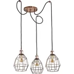 Lustr na lanku FIREFOX 3xE27/15W/230V pavouk bronzová