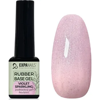 Expa Nails Rubber base gel Violet Sparkling 5ml
