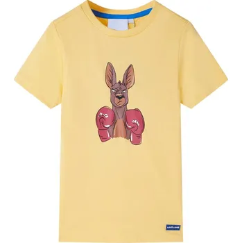 Chlapecké tričko Dětské tričko s krátkým rukávem žluté 116