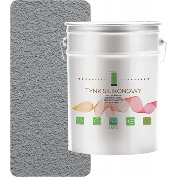 Fasádní barva SILIKONOVÁ OMÍTKA FASÁDNÍ VNĚJŠÍ ŠEDÁ 1.5MM - 25KG