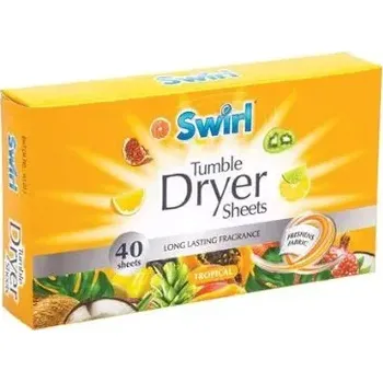 Papírový ubrousek Swirl Tropical ubrousky do sušičky 35 ks