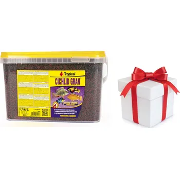 Krmivo pro rybičky TROPICAL Cichlid Gran 5L/2,75kg + vzorek krmiva pro ryby ZDARMA