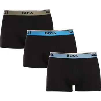 Boxerky 3PACK pánské boxerky BOSS černé (50531684 983) S Možnost vrácení zboží ZDARMA do 120 dnů!