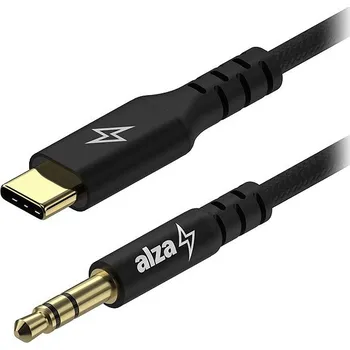 Datový kabel AlzaPower AluCore USB-C to 3.5mm Jack (M) 1m černý