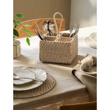 Úložný box Ratanový stojánek na příbory Wittering