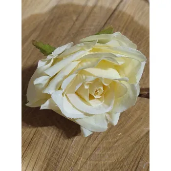 umělá květina Umělý květ růže Ø7 cm barva krémová