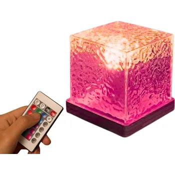 Stojací lampa RGB Sunset Lampa Kostka s Efektem Západu Slunce na Foto Zátiší LED Světlo