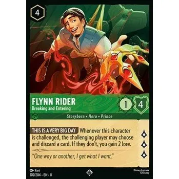 Sběratelská karetní hra Flynn Rider 102/204 - Reign of Jafar Typ karty: Standard