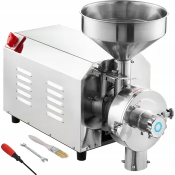 Kuchyňský mlýnek Elektrický mlýnek Vevor 3000 W stříbrný na obilí