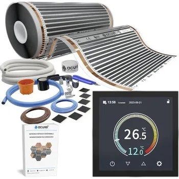 Topná rohož Fólie topná fólie 80W/m², termostat PL MENU, sada 8 m²