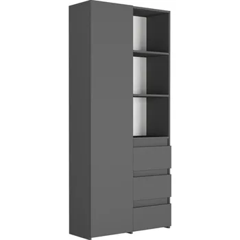 Knihovna Knihovna Framire 80 cm x 180 cm x 30 cm antracit