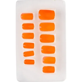 Karnevalový doplněk Oranžové umělé nehty