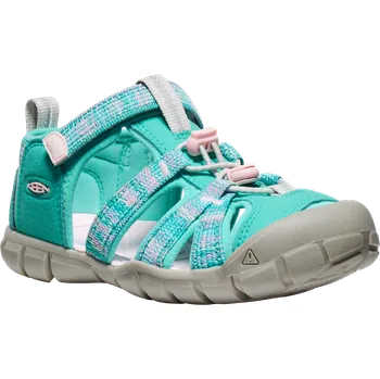 Dívčí sandály Keen Seacamp II CNX Children Bright Aqua/Giggle Pink