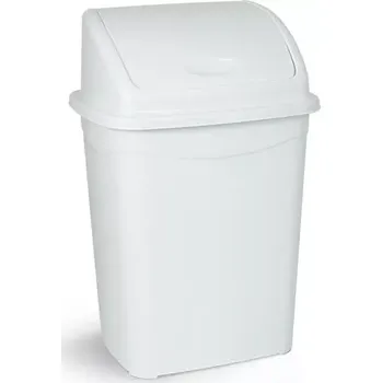 Odpadkový koš Odpadkový koš plastový 4 l - bílý