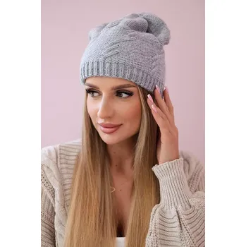 Čepice Kesi Dámská čepice Lorena K377 světle šedá Kesi šedá 3338801