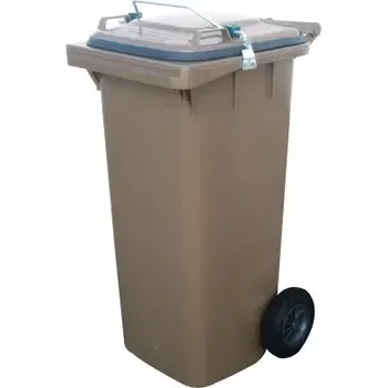 Železářství Popelnice plastová GASTRO 120 l - hnědá