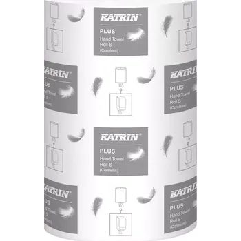 Papírový ručník KATRIN PLUS papírové ručníky MIDI v roli, 2 vrstvy, super bílé, 100% celulóza - 12 ks