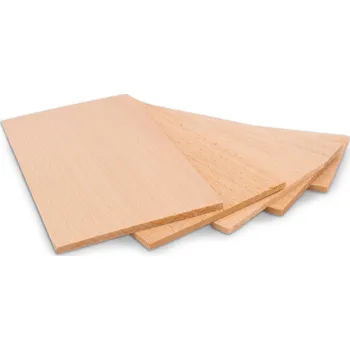 Metrie Dřevěná destička z masivu buk, 125 x 70 x 3 mm