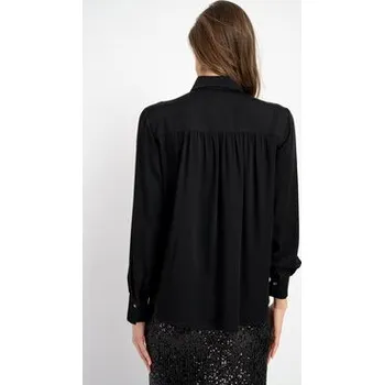 Dámská košile CLICK Košile 10-6820 Černá Custom Fit 38