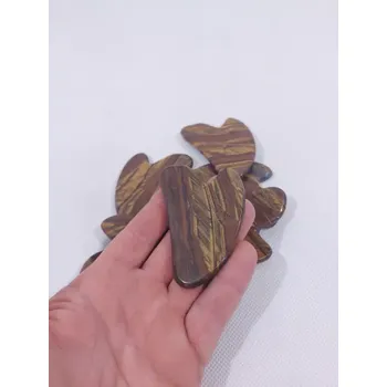 Drahý kámen GUASHA - Kamenná obličejová Tygří Oko