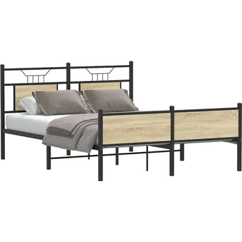 Ložnice Rám postele bez matrace dub sonoma 140x200 cm kompozitní dřevo