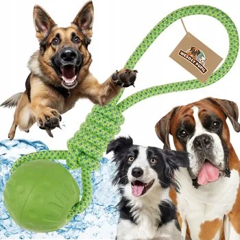 Hračka pro psa Vodní Hračka pro psy Wesoły Pupil hračka pro psy PLOVOUCÍ AQUA se šňůrkou aport do vody, lehká pěna EVA