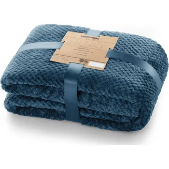 přikrývka DecoKing Deka z mikrovlákna HENRY 150x200 cm Barva: INDIGO