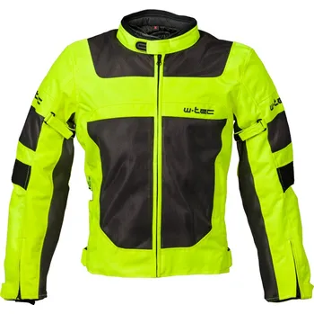 Moto bunda W-TEC Pánská letní moto bunda Fonteller Yellow-Grey - 6XL