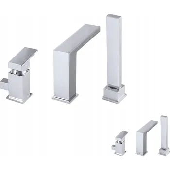 Vodovodní baterie Vanová baterie na okraj vany Granitan Nova stříbrná