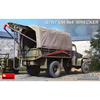 Plastikový model Miniart 1/35 G7117 1,5t 4x4 Wrecker (3x camo)