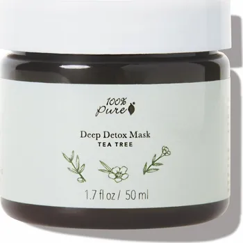 Pleťová maska 100% Pure Pleťová hloubkově detoxikační maska Tea Tree 50 ml