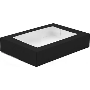 Jednorázové nádobí Toppapír Kartonový box na sushi s oknem 260/190/50mm 50ks