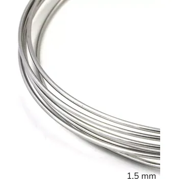 Hobby drát Nerezový drát polotvrdý 1,5 mm – 10 m