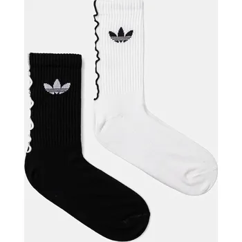 Pánské ponožky Ponožky adidas Originals Ruffle Crew 2-pack JX5211 bílá 00X, vel. 34/36