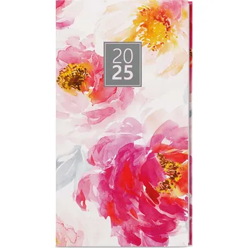 Diář Poprokan Baloušek TISK Lamino A5 týdenní 2026 Máky