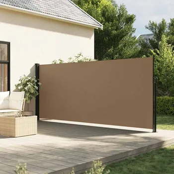 Markýza Zatahovací boční markýza taupe 160 x 600 cm