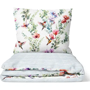 Povlečení DARRÉ Krepové povlečení Kolibřík - barevný Velikost: 140 x 200 + 70 x 90