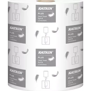 Papírový ručník Katrin Plus M maxi role na vnitřní odvíjení, 100% celulóza, 2 vrstvy - 6 kusů