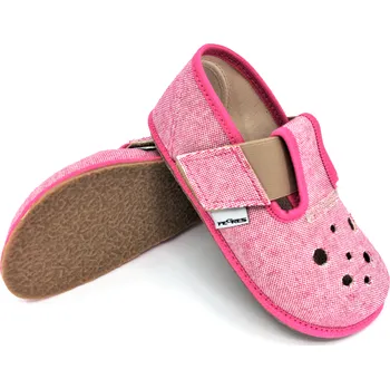 Dívčí bačkory Barefoot papuče Pegres BF03 růžové 22, Vnitřní délka boty: 14,0 cm, Vnitřní šířka boty: 6,3 cm