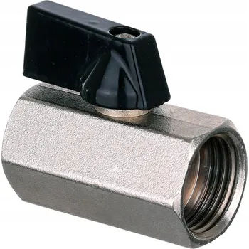 Ventil KULOVÝ KOHOUT NIKLOVANÝ MOSAZNÝ 1/2 PALCE W-W PNEUMATIKA VODA