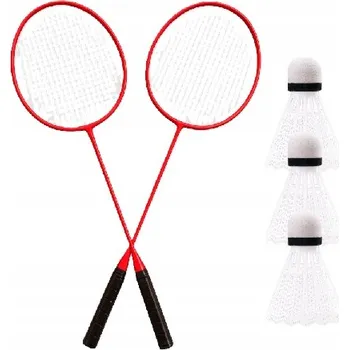 Badmintonová raketa Sada na badminton 2x raketa 3x míček Seven for Seven