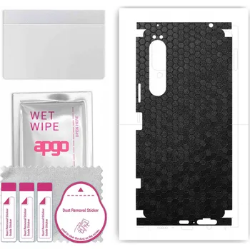 Pouzdro na mobilní telefon Fólie na zadní stranu a boky pro Sony Xperia 1 IV - Medová Plástev Černá