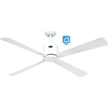 Stropní ventilátor CasaFan 943232W Eco Neo III WiFi, světle šedá a bílá, stropní ventilátor Dálkové ovládání