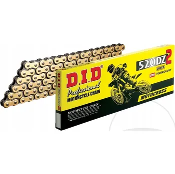 Řetězová sada pro motocykl Hnací řetěz DID 520 DZ2/120 standard zapínání