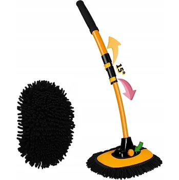 Mycí kartáč na vozidlo Kartáč na mytí auta z mikrovlákna s teleskopickou rukojetí