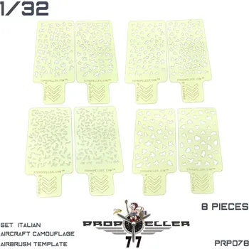 Plastikový model 77PROPELLER 1/32 SET Italian aircraft camo templates (8 pcs.)