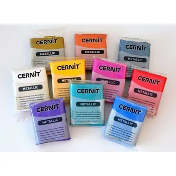Modelovací hmota CERNIT Metallic 56 g - odstín - bílá perleť 085