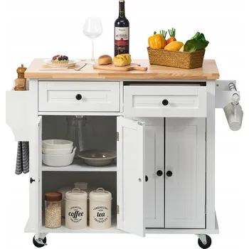 Konferenční stolek Kuchyňský ostrov na kolečkách 1100x450x825mm, 136 kg