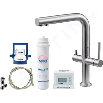 Vodovodní baterie kielle Dřezová baterie včetně filtrace, broušená nerez 10525SFI85