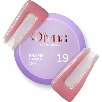 Lak na nehty DIVNA Frame Builder Gel 19 15 ml stavební gel na nehty, barevný